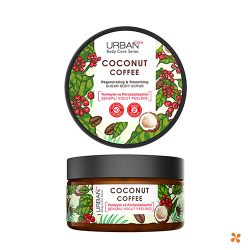 Urban Care Coconut Coffee Yenileyici ve Cilt Pürüzsüzleştirici Vücut Peeling 200 ml