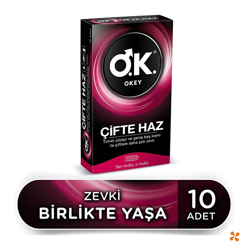 Okey Prezervatif Çifte Haz 10'lu