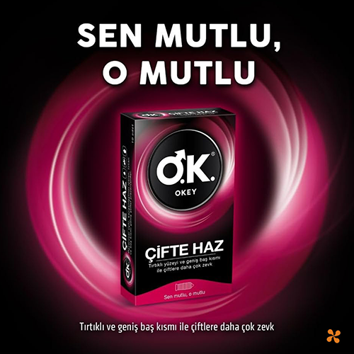 Okey Prezervatif Çifte Haz 10'lu