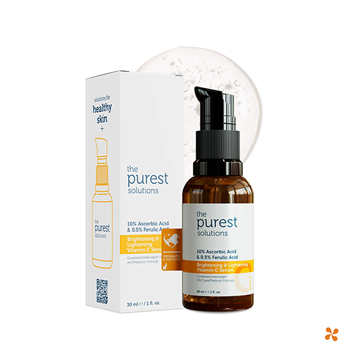 The Purest Solutions Brightening & Lightening Vitamin C Serum 10% Ascorbic Acid & 0,5% Ferulic Acid 30 ml