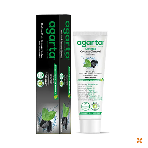 Agarta Hindistan Ceviz Aktif Karbonlu Diş Macunu 100 ml