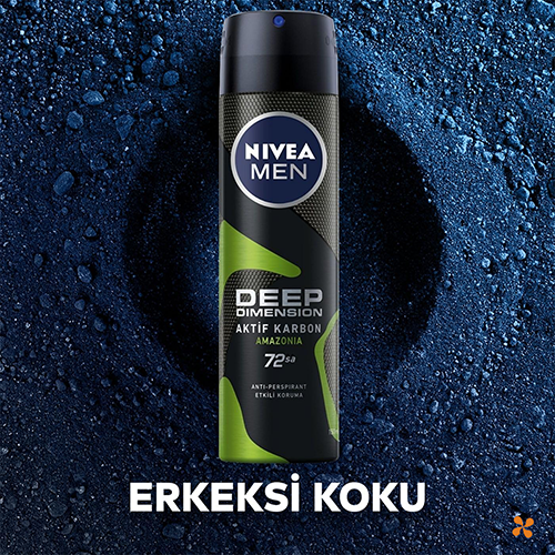 Nivea Deo Sprey Deep Amazonia For Men 150 ml