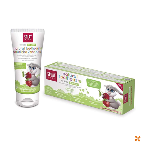 Splat Kids Natural Vişne ve Çilek Tadında 2-6 Yaş Diş Macunu 50 ml