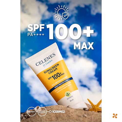 Celenes By Sweden Max Güneş Koruyucu Krem SPF100 50 ml