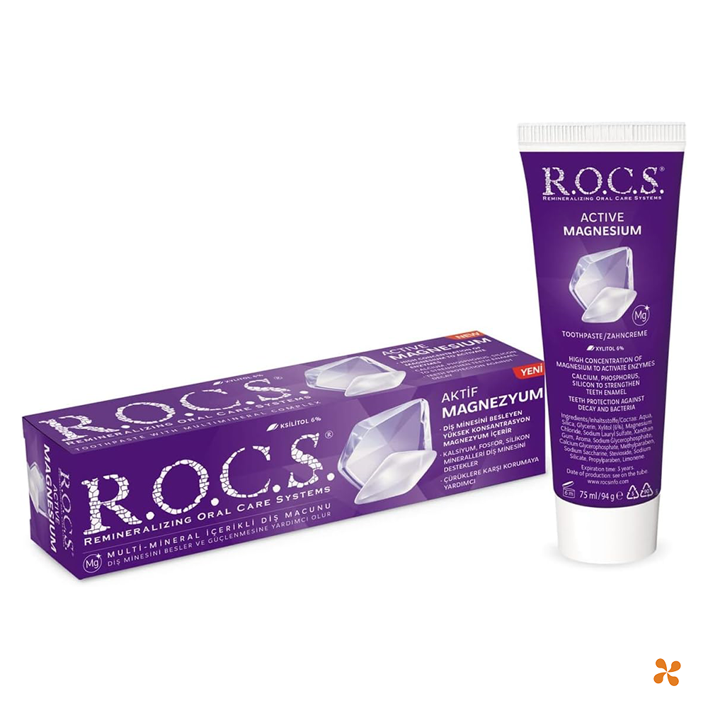 Rocs Aktif Magnezyum Diş Macunu 75 ml