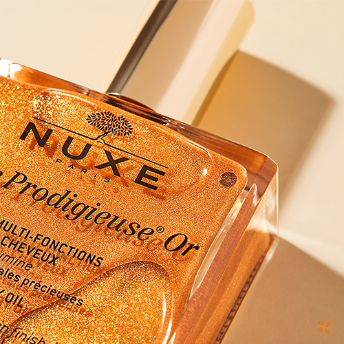 Nuxe Huile Prodigieuse OR Altın Parıltılı Yüz Vücut Saçlar İçin Çok Amaçlı Kuru Yağ 100 ml
