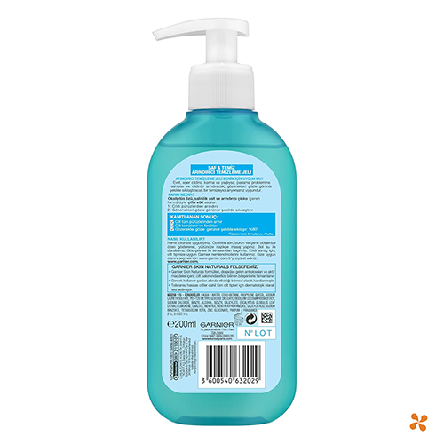 Garnier Skin Naturals Saf Temiz Arındırıcı Temizleme Jeli 200 ml