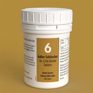 Adler Schüssler No: 6 Tablets
