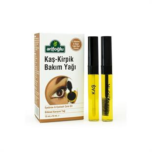 Arifoğlu Doğal E Vitaminli Organik Argan Yağlı Kaş & Kirpik Bakım Yağı 10 ml + 10 ml