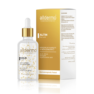Alldermo Gold Kırışıklık Karşıtı ve Nemlendirici Serum 30 ml