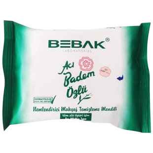 Bebak Acı Badem Sütlü Makyaj Temizleme Mendili 20'li