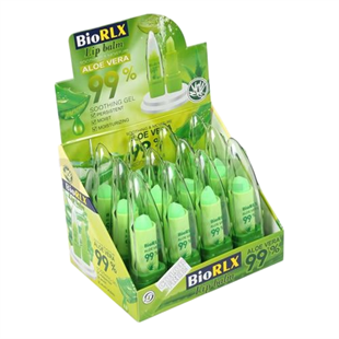 BioRLX %99 Aloe Vera Lip Balm - 12'li Stand