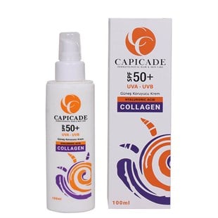 Capicade Güneş Koruyucu Krem Collagen SPF50+ 100 ml - Eski Ambalaj