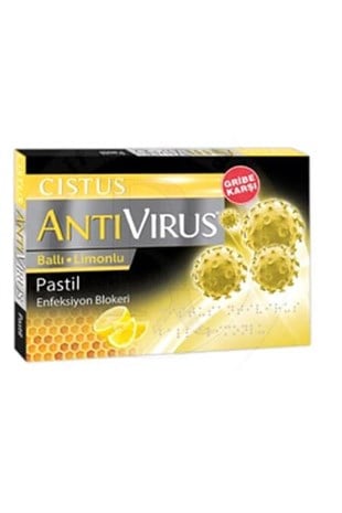 Cistus Antivirus Ballı Limonlu Pastil 10 Adet