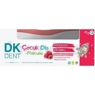 DK Dent 7 Ahududu Çocuk Diş Macunu 75 ml - Diş Fırçası Hediyeli