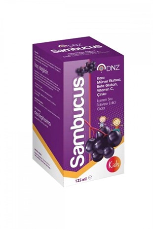 DNZ Sambucus Kara Mürver Şurup 125 ml