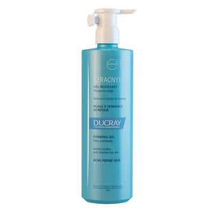 Ducray Keracnyl Gel Moussant Yağlı ve Akneli Ciltler için Yüz Temizleme Jeli 400 ml