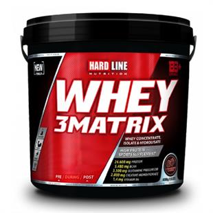 Hardline Nutrition Whey 3 Matrix Çilek 4000 gr