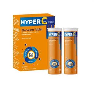 Hyper C Plus 3'lü Etki 20 Efervesan Tablet