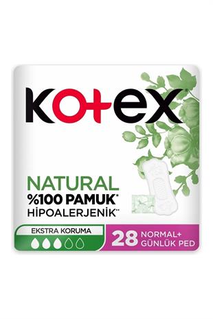 Kotex Natural Hipoalerjenik Ekstra Koruma Hijyenik Ped 28'li