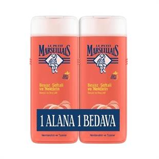 Le Petit Marseillais Duş Jeli Beyaz Şeftali ve Nektarin 400 ml - 2 Adet