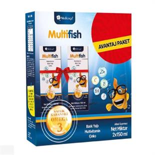 Medicago Multifish Şurup 150 ml - 2'li Avantaj Paket