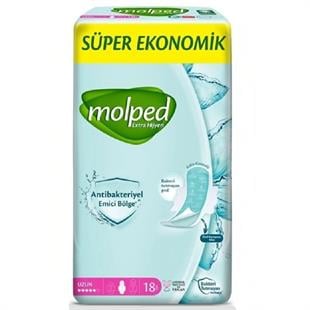 Molped Hijyenik Ped Extra Hijyen Uzun 18'li