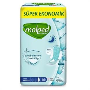 Molped Süper Ekonomik Gece Hijyenik Ped 16'lı