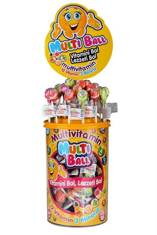 Multiball Lolipop Multivitamin 150'li