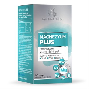 Naturalnest Magnezyum Plus 30 Tablet