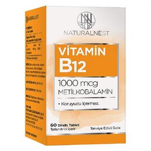 Naturalnest Vitamin B12 1000 mcg 60 Tablet