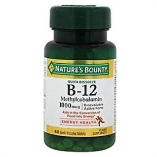Nature's Bounty B-12 1000 mcg 60 Dilaltı Tableti