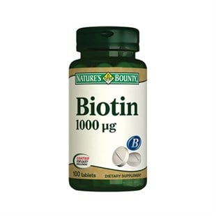 Nature's Bounty Biotin 1000 mcg 100 Tablet