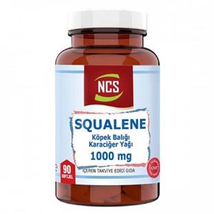 NCS Squalene Köpek Balığı Karaciğer Yağı 1000 mg 90 Softgel