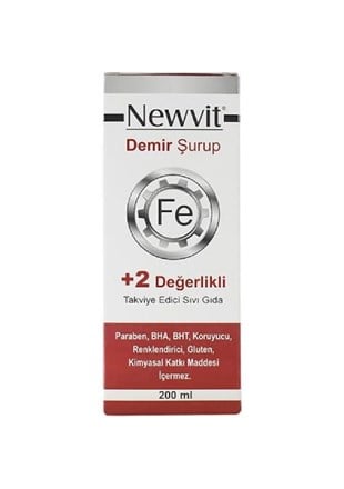 Newvit Demir Şurup 200 ml