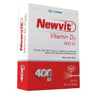Newvit Vitamin D3 400 IU Sprey 30 ml