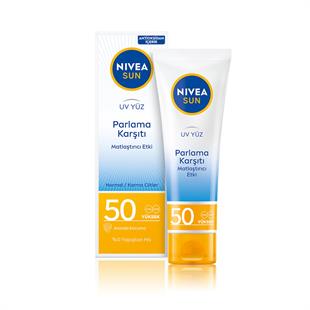 Nivea Sun Güneş Kremi Parlama Karşıtı SPF50+ 50 ml