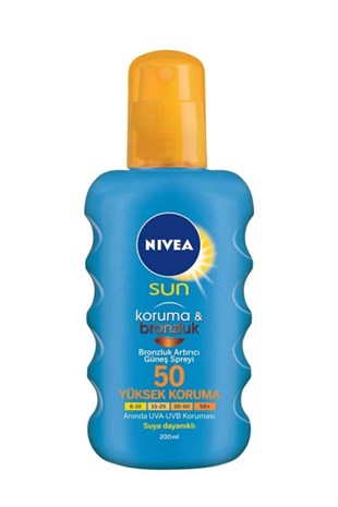 Nivea Sun Güneş Spreyi Koruma & Bronzluk SPF50 200 ml