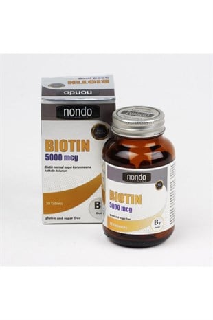 Nondo Biotin 5000 mg 30 Kapsül