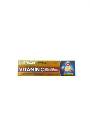Nutraxin Vitamin C-D-Zinc 15 Efervesan Tablet