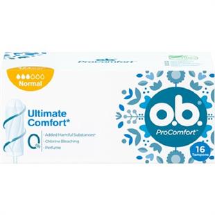 O.B. Ultimate Comfort Tampon Normal 16'lı