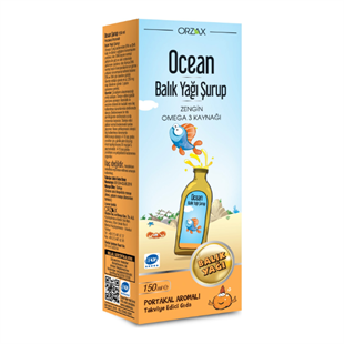 Ocean Omega 3 Portakallı Balık Yağı Şurubu 150 ml