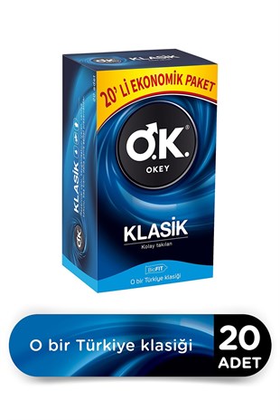 Okey Prezervatif Klasik 20'li - Ekonomik