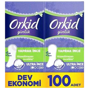 Orkid Günlük Hijyenik Ped Yaprak 100'lü