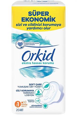 Orkid Extra Hijyenik Ped Hassas Koruma Dörtlü Normal 20'li