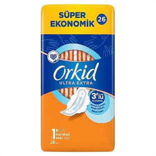 Orkid Ultra Hijyenik Ped Extra Yeşil Normal 26'lı