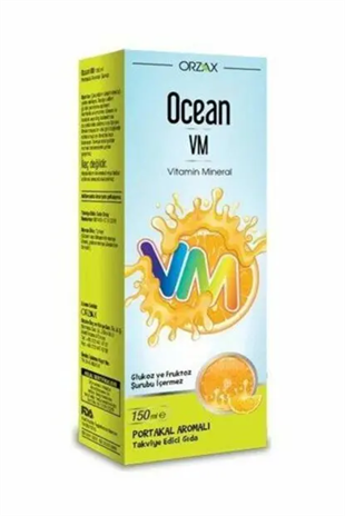 Ocean Vitamin Mineral VM Şurup Portakal Konsantreli 150 ml