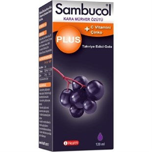 Sambucol Plus Kara Mürver Özütü C Vitamini Çinko 120 ml