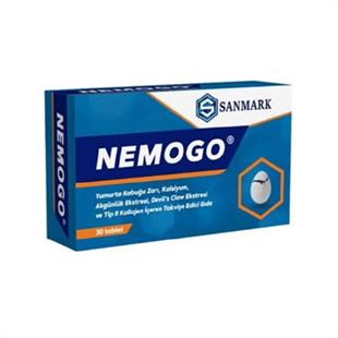 Sanmark Nemogo Yumurta Kabuğu Zarı 30 Tablet