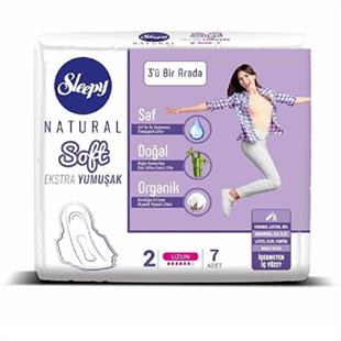 Sleepy Natural Soft Hijyenik Ped Uzun 7'li